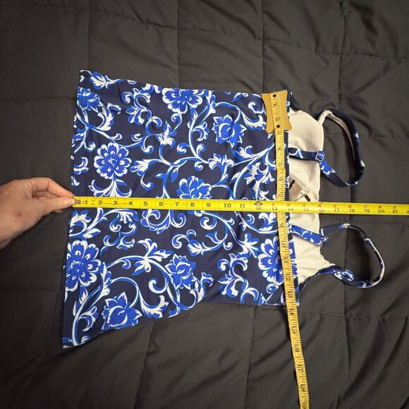 Lands' End Square Neck Tankini Swimsuit Top - Size: 4 - NWT - Picture 6 of 6